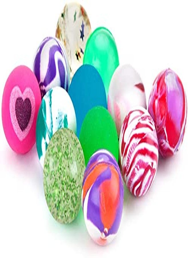 Firstly Trader Bouncy Balls 40 mm, Bounce Ball Assorted, Colorful and Small Rubber High Bouncing Balls Favors, Classroom Prizes, Game Supplies (10 Pcs Mix Style) - Image 5